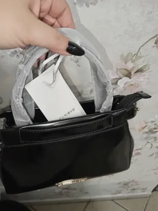 Borsa a mano Cafènoir nera lucida