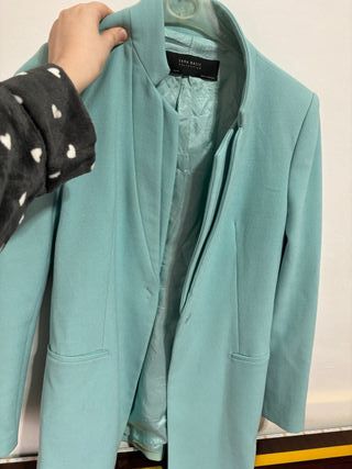 Blazer verde azulado
