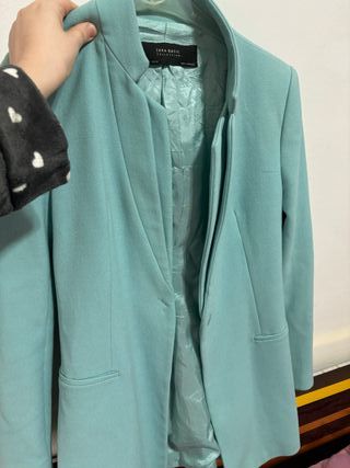 Blazer verde azulado