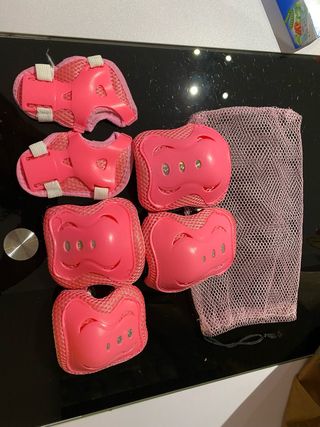 Protecciones Patinaje Niños Rosa