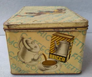 Scatola anni 50 Italiana in latta vintage Moretto