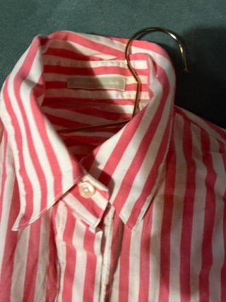 Camicia a righe rosa e bianca Massimo Dutti