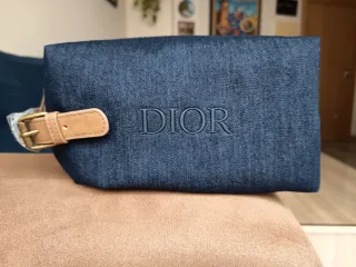 Neceser Dior Denim Marrón Unisex