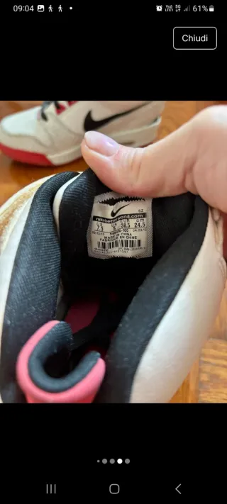 Nike Revolution Dunk Scarpe Rosse Bianche