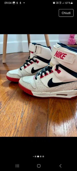 Nike Revolution Dunk Scarpe Rosse Bianche