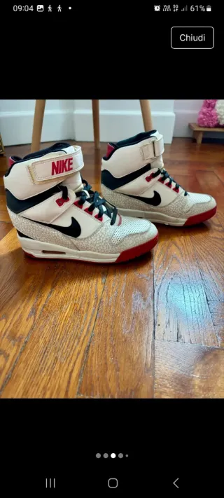 Nike Revolution Dunk Scarpe Rosse Bianche