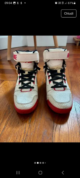 Nike Revolution Dunk Scarpe Rosse Bianche