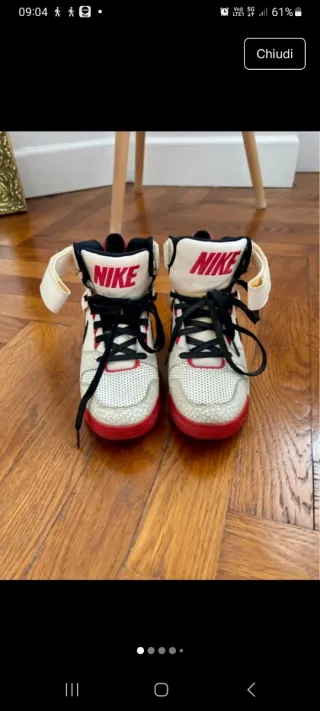 Nike Revolution Dunk Scarpe Rosse Bianche