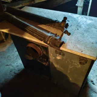 Cocina calefactora antigua