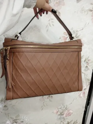 Borsa Cafènoir trapuntata marrone