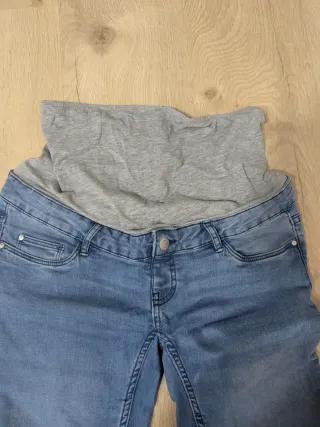 Pantalón vaquero premamá azul