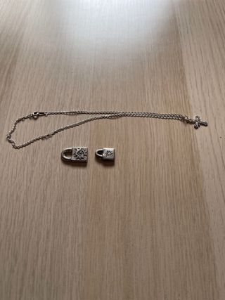 Lote 2 Colgantes Plata Uno de 50