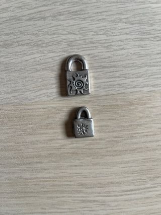 Lote 2 Colgantes Plata Uno de 50