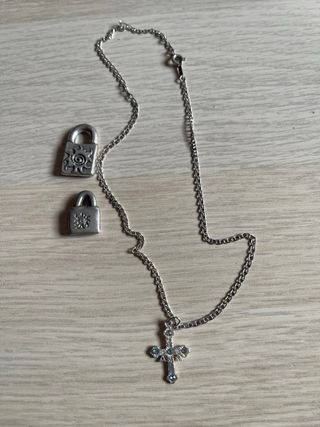 Lote 2 Colgantes Plata Uno de 50