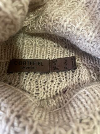 Suéter de manga ancha beige