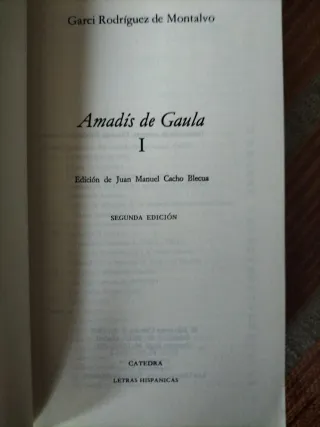 Amadis de Gaula Vol I y II