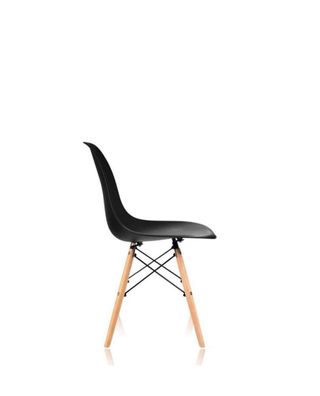 Silla estilo Eames negra