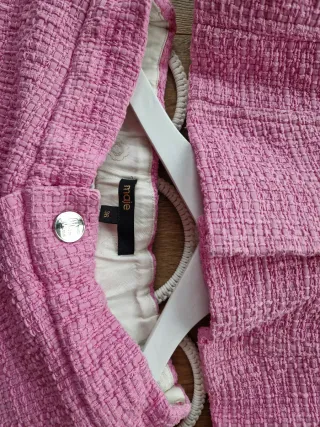 Conjunto Maje Chaqueta y Falda-Shorts Rosa