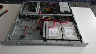 Placa Base Mini ITX + Rack + Ram + Fuente alimenta