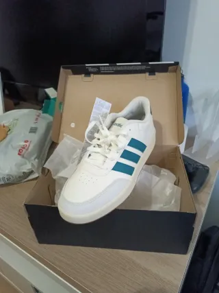 Zapatillas Adidas Breaknet 3.0 Blancas/Teal