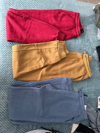Pantalones Talla S (Azul, Rojo, Amarillo)