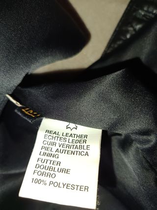 Chaleco de cuero chico M