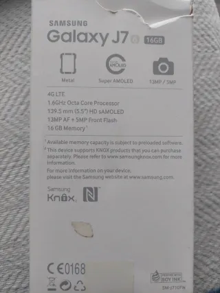 Samsung Galaxy J7 Nero/Argento