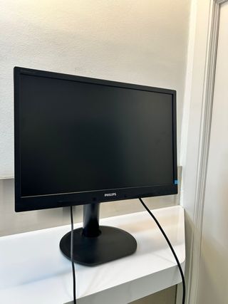 Monitor Philips + Teclado + Ratón Negro