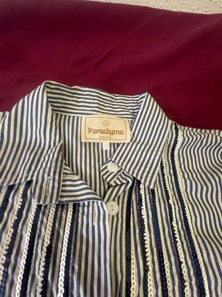 Camisa Paradigma rayas lentejuelas
