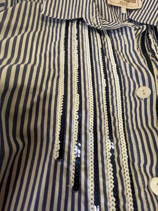 Camisa Paradigma rayas lentejuelas