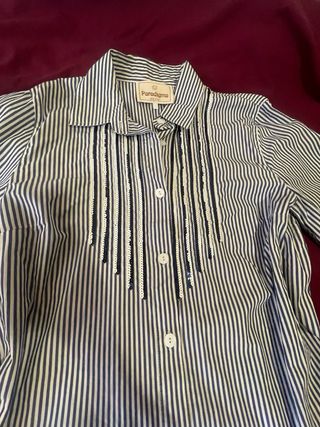 Camisa Paradigma rayas lentejuelas