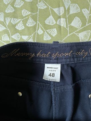 Pantalón Marry Hat Azul Marino Algodón