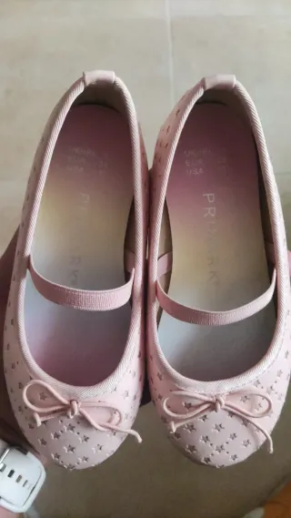 Manoletinas rosas con estrellas