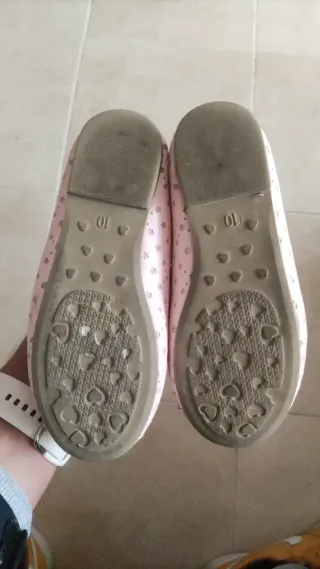 Manoletinas rosas con estrellas