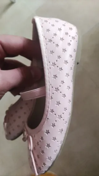 Manoletinas rosas con estrellas