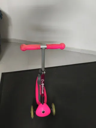 Patinete 3 ruedas rosa niña