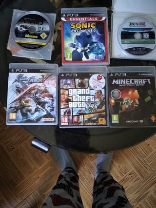 PS3 Sony Playstation 3 Preto c/ Jogos