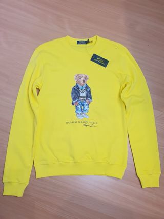 Sudadera Polo Bear Ralph Lauren Amarilla Unisex