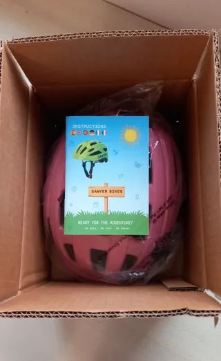 Casco rosa infantil Sawyer Talla S