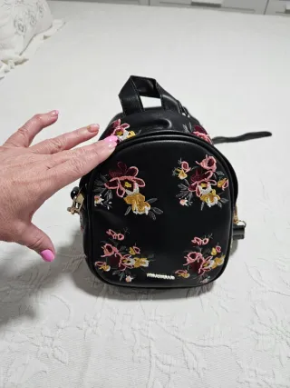 Bolso/Mochila Tintoretto Flores Negro