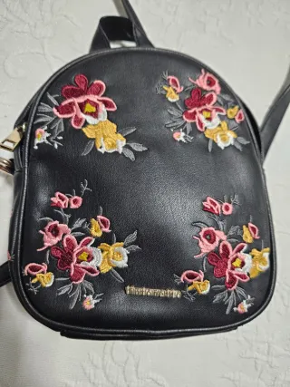Bolso/Mochila Tintoretto Flores Negro