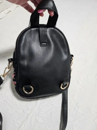 Bolso/Mochila Tintoretto Flores Negro