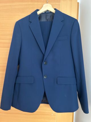 Traje de chaqueta de Zara azul talla 46