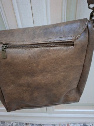 Borsa tracolla in pelle marrone