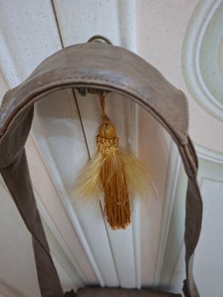 Borsa tracolla in pelle marrone