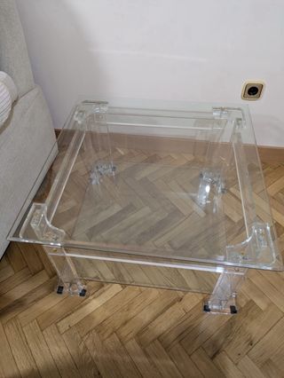 Mesa auxiliar cristal