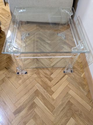 Mesa auxiliar cristal