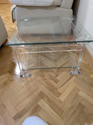 Mesa auxiliar cristal