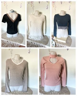 Set 5 magliette manica lunga