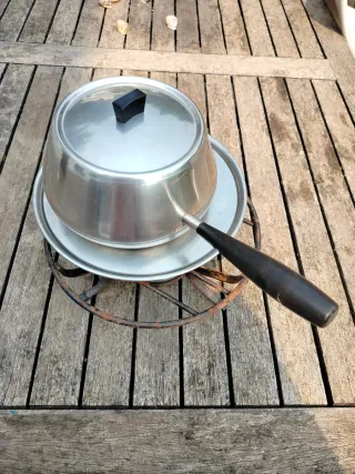 Set Fondue Metal y Plástico